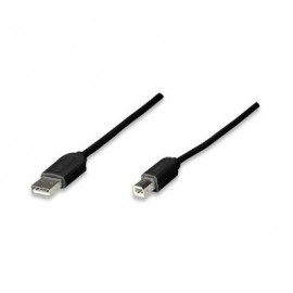 CABLE MANHATTAN USB A-B 1.8M NEGRO 342650