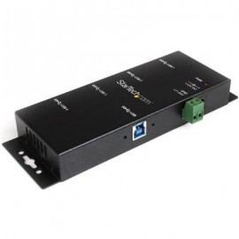 Concentrador Hub USB3.0 4PTOS Industrial Riel DIN  STARTECH ST4300USBM