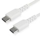 CABLE USB TIPO C STARTECH 2M BLANCO CON FIBRA ARAMIDA RUSB2CC2MW