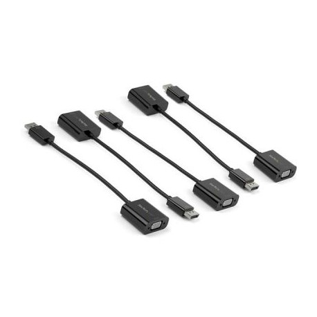 ADAPTADOR DISPLAYPORT A VGA STARTECH 1920p PACK 5 PIEZAS DP2VGA3X5