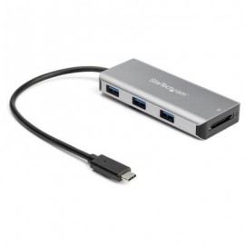 HUB USB TIPO C STARTECH 3 PUERTOS USB A, LECTOR SD 10GBPS HB31C3ASDMB