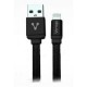 CABLE USB A LIGHTNING VORAGO CAB-119 NEGRO 1 METRO BOLSA