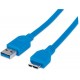 CABLE USB 3.0 A MICRO B MANHATTAN 2MTS AZUL 325424