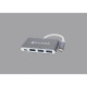ADAPTADOR USB TIPO C A PD NACEB NA-0112 USB 3.0 + PD PLATA