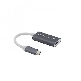 ADAPTADOR USB TIPO C A HDMI NACEB TECHNOLOGY NA-0114 PLATA