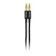 CABLE AUXILIAR VORAGO CAB-115 NEGRO METALICO 3.5MM A 3.5 MM BOLSA