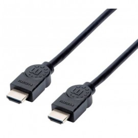 CABLE HDMI ALTA VELOCIDAD 4K BLINDADO 1.5 M MANHATTAN NEGRO 355308
