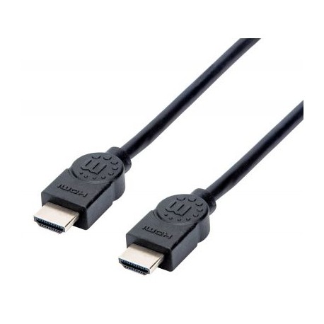 CABLE HDMI ALTA VELOCIDAD 4K BLINDADO 1.5 M MANHATTAN NEGRO 355308