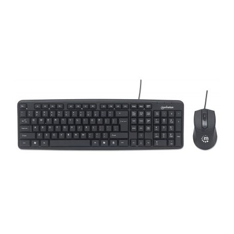 KIT TECLADO Y MOUSE MANHATTAN ALAMBRICO USB 178464