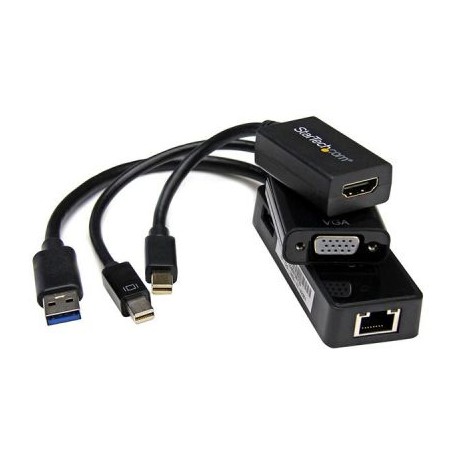 Juego Adaptadores HDMI VGA USB de Surface Pro 3  STARTECH MSTP3MDPUGBK