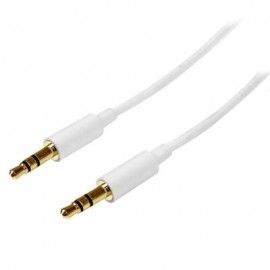 Cable 1m Audio 3.5mm  MiniJack Plug Macho Macho  STARTECH MU1MMMSWH