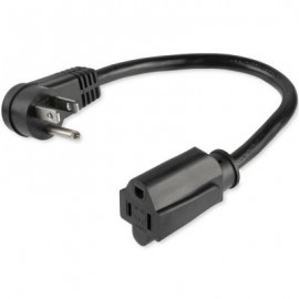 CABLE STARTECH EXTENSION NEMA 5-15R A NEMA 5-15P CODO PLANO PAC101R1