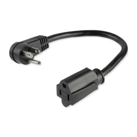 CABLE STARTECH EXTENSION NEMA 5-15R A NEMA 5-15P CODO PLANO PAC101R1