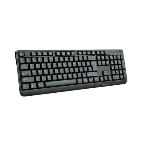 TECLADO VORAGO KB-102 MULTIMEDIA USB NEGRO
