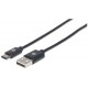 CABLE USB MANHATTAN TIPO C MACHO - USB A MACHO 2.0M 354929