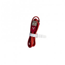 CABLE USB TIPO C VORAGO CAB-123 CARGA RAPIDA 1M ROJO