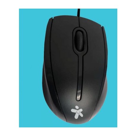 MOUSE STYLOS ALAMBRICO COLOR NEGRO 3 BOTONES USB (STPMOC4B)