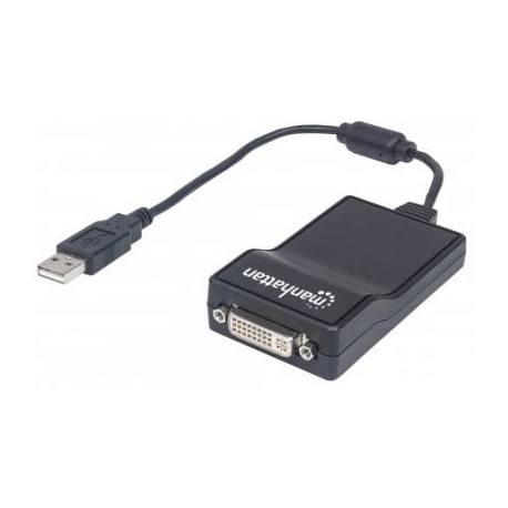 CABLE ADAPTADOR MANHATTAN USB 2.0 A DVI-I 1080P 152334