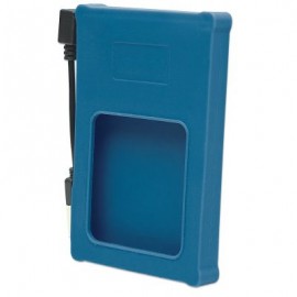 GABINETE PARA HDD MANHATTAN 2.5 SATA USB V2.0 SILICON AZUL 130110