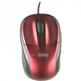 MOUSE EASY LINE EL-993315 OPTICO ALAMBRICO 800DPI ROJO