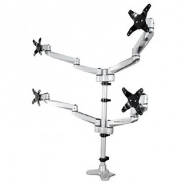BRAZO PARA MONITOR STARTECH 4 MONITORES BLANCO ARMQUADPS