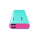 CARGADOR PORTATIL ADATA PT100 AZUL TIF/ROSA (APT100-10000M-5V-CTBPK)