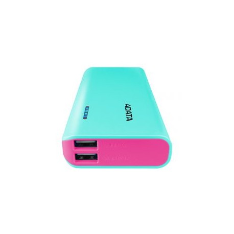 CARGADOR PORTATIL ADATA PT100 AZUL TIF/ROSA (APT100-10000M-5V-CTBPK)