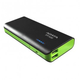 CARGADOR PORTATIL POWER BANK ADATA PT100 NEGRO / VERDE