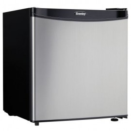 REFRIGERADOR DANBY 1.6 PIES CUBICOS, CONGELADOR, PLATA DCR016XA4BSLDB