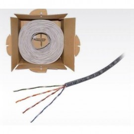 BOBINA DE CABLE VORAGO CAB-207 CAT 5E GRIS 305MTS