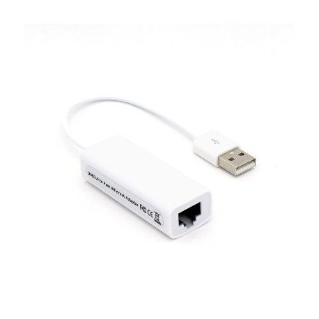 CONVERTIDOR BROBOTIX USB V2.0 A RJ45 USB MACHO-HEMBRA BCO 12CM 497592