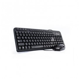KIT VORAGO KM-105 TECLADO Y MOUSE ALAMBRICO MULTIMEDIA USB