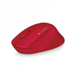 MOUSE LOGITECH M280 INALAMBRICO 1000dpi ERGONOMICO ROJO (910-004286)