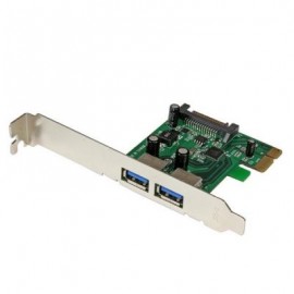 TARJETA PCIE  2PTOS USB 3.0 UASP ALIMENTAC SATA  STARTECH PEXUSB3S24