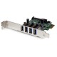 TARJETA PCI EXPRESS 4 PUERTOS  USB 3.0  SATA  STARTECH PEXUSB3S4V