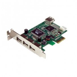 TARJETA PCIE  PERFIL BAJO 4 PTOS USB 2.0   STARTECH PEXUSB4DP