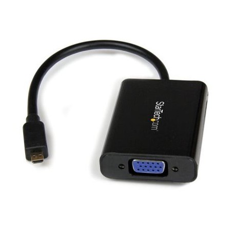 Adaptador Convertidor Micro  HDMI a VGA con Audio  STARTECH MCHD2VGAA2