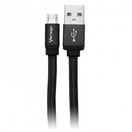 CABLE VORAGO CAB-212 USB A MICRO USB 2 METROS NEGRO