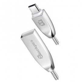 CABLE MICRO USB BLACKPCS PLATA 1M CASMM-2
