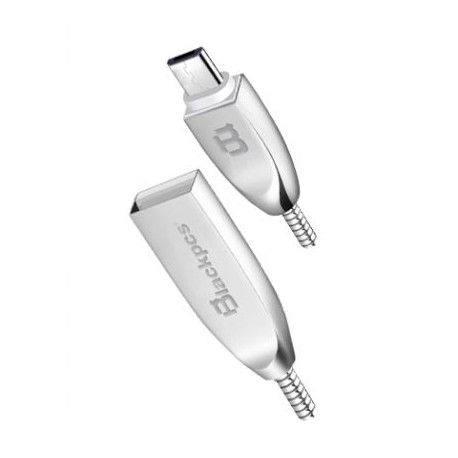 CABLE MICRO USB BLACKPCS PLATA 1M CASMM-2