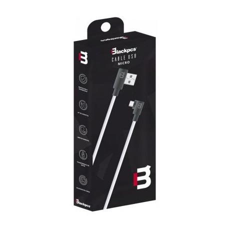 CABLE MICRO USB BLACKPCS GRIS 1M LATERAL CAGYMPL-2