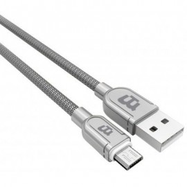 CABLE BLACKPCS COLOR PLATA MICRO USB 1M CASMTE-3