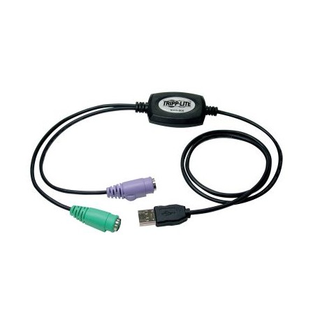 ADAPTADOR TRIPP LITE B015-000 CABLE USB A MACHO A PS/2 HEMBRA NEGRO