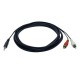 CABLE TRIPP LITE 3.5MM MACHO A RCA MACHO 3.66M NEGRO P314-012