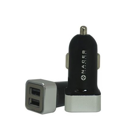 CARGADOR PARA AUTO NACEB TECHNOLOGY NA-602 AUTO NEGRO