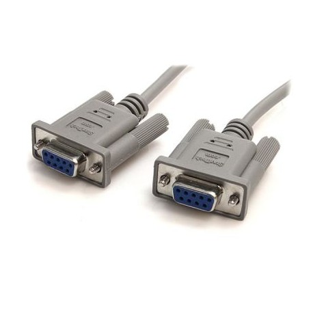 CABLE MODEM NULO 3M RS232 SERIAL CRUZADO 2X HEMBRA DB9 STARTECH