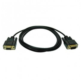 CABLE TRIPP LITE DE MODEM NULO SERIAL RS232 P454-006 1.83M DB9 NEGRO