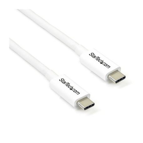 CABLE STARTECH THUNDERBOLT 3 MACHO 2M BLANCO TBLT3MM2MW