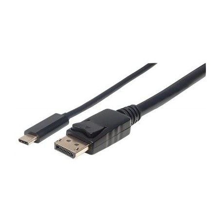 CABLE MANHATTAN USB C MACHO A DISPLAYPORT MACHO 2M NEGRO 152471