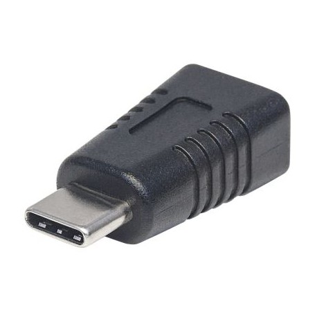 ADAPTADOR MANHATTAN 354677 USB-C A USB MINI-B NEGRO